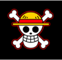 Imagem bandeira do personagem Luffy