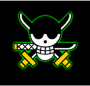 Imagem bandeira do personagem Zoro